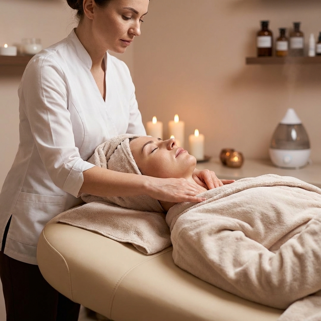 Masaż twarzy, szyi i dekoltu